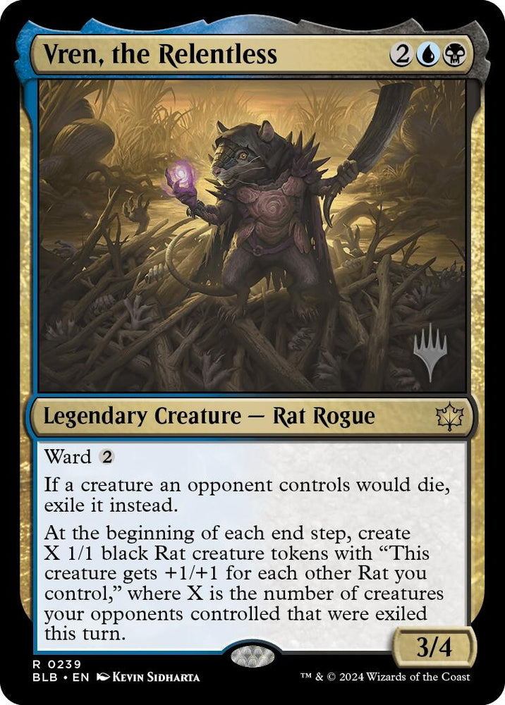 Image for Vren, the Relentless (239) [Promo Pack: Bloomburrow]