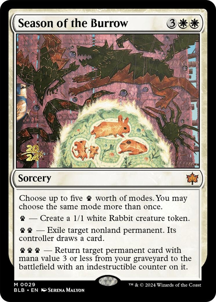 Image for Season of the Burrow (29) [Prerelease Cards]