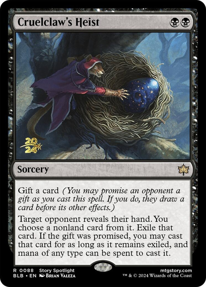 Image for Cruelclaw's Heist (88) [Prerelease Cards]