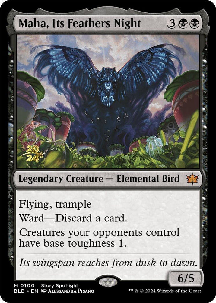 Image for Maha, Its Feathers Night (100) [Prerelease Cards]