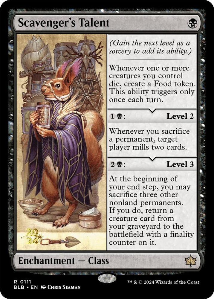 Image for Scavenger's Talent (111) - Magic: The Gathering