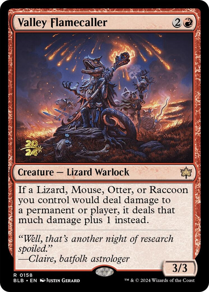 Image for Valley Flamecaller (158) [Prerelease Cards]