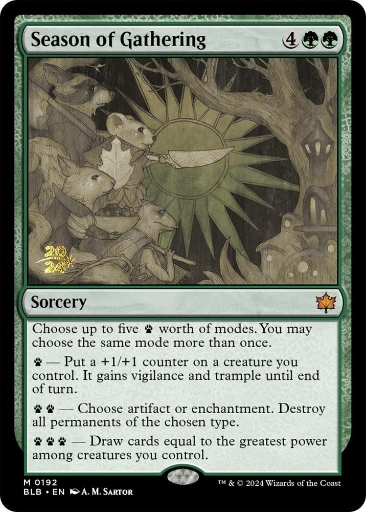 Image for Season of Gathering (192) [Prerelease Cards]