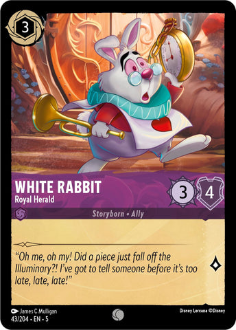 Image for White Rabbit - Royal Herald (43/204) - Disney Lorcana