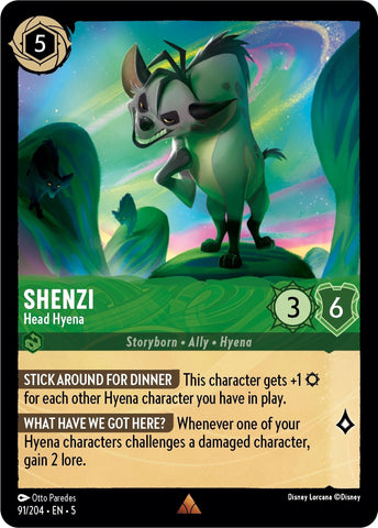 Image for Shenzi - Head Hyena (91/204) - Disney Lorcana
