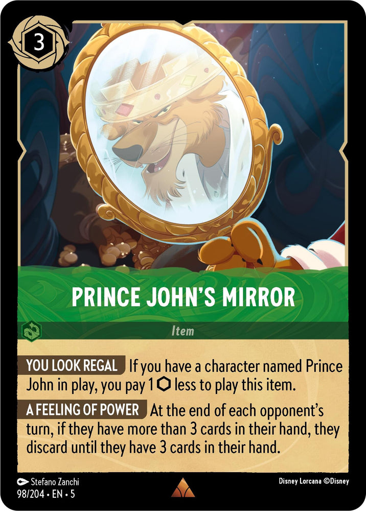 Image for Prince John's Mirror (98/204) - Disney Lorcana