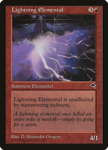 Image for Lightning Elemental (186) [Tempest]