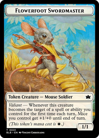 Image for Flowerfoot Swordmaster Token (1) [Bloomburrow]