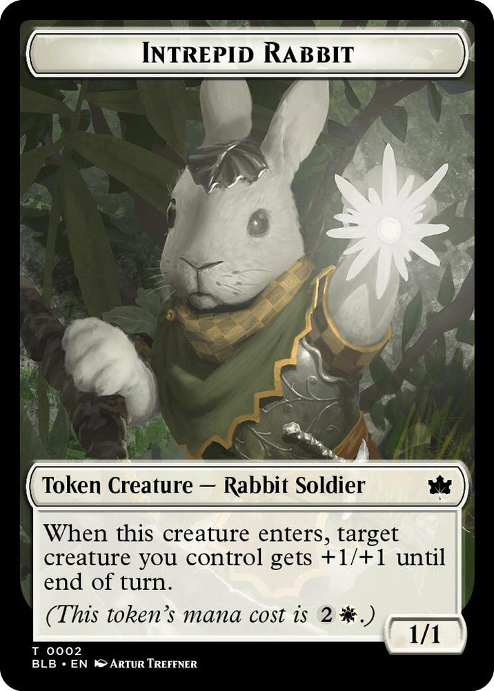 Image for Intrepid Rabbit Token (2) [Bloomburrow]