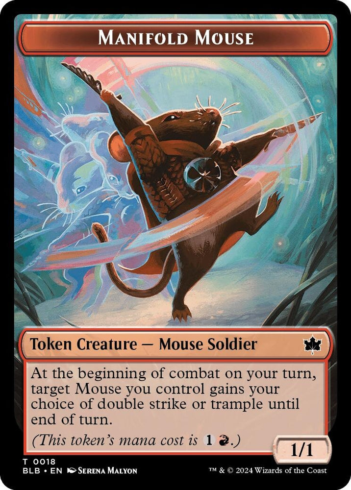Image for Manifold Mouse Token (18) [Bloomburrow]