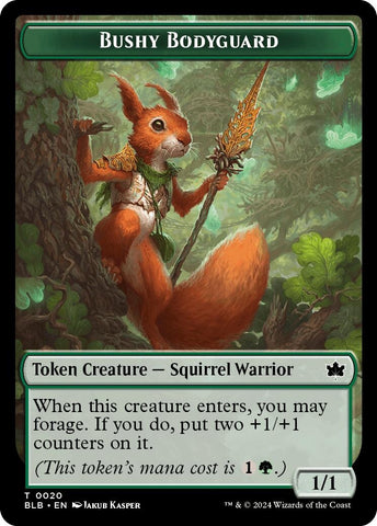 Image for Bushy Bodyguard Token (20) [Bloomburrow]