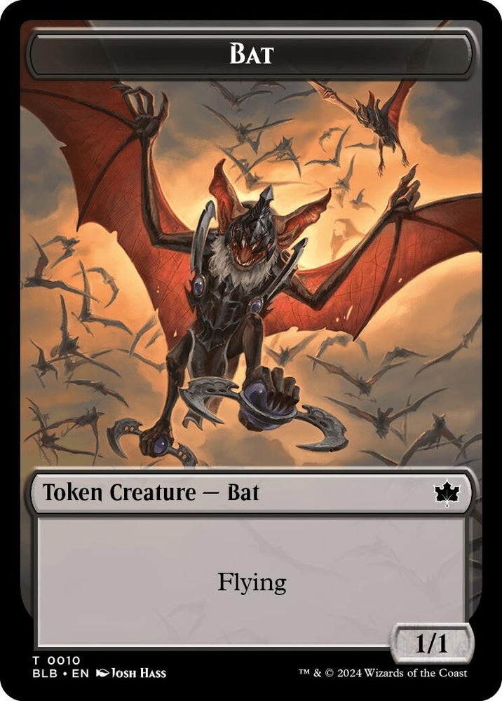 Image for Bat // Warren Warleader Double-Sided Token (10 // 5) [Bloomburrow]