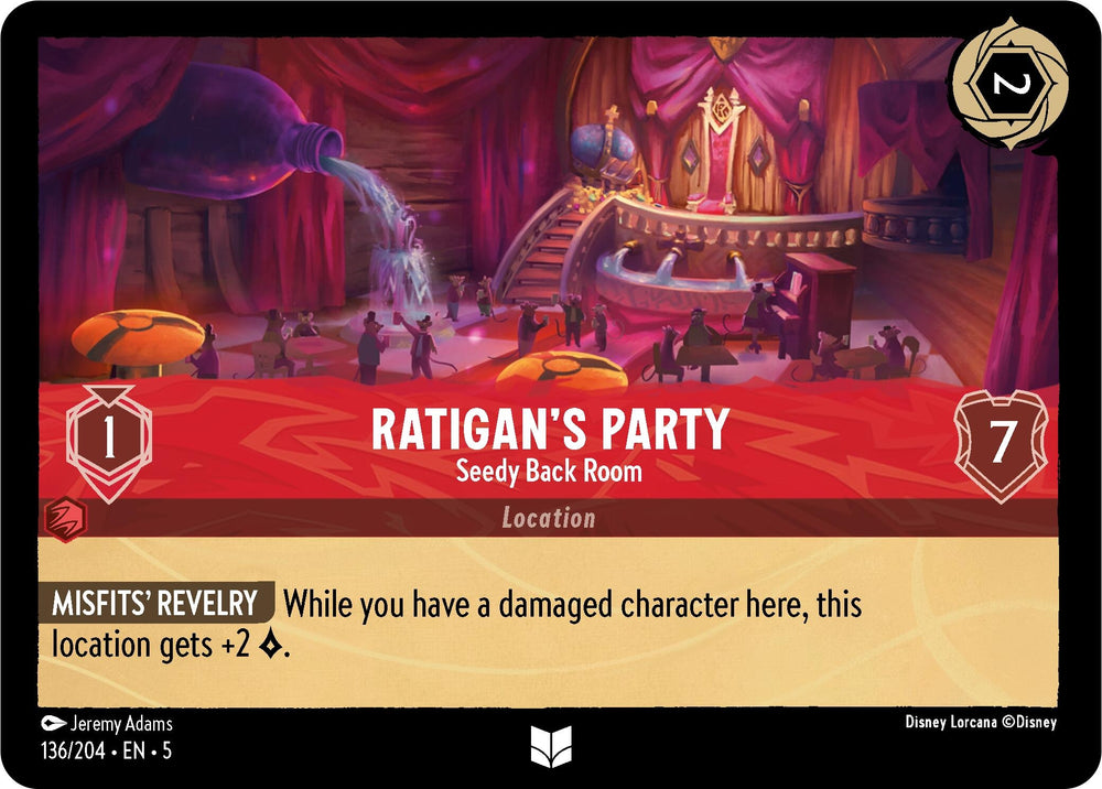 Image for Ratigan's Party - Seedy Back Room (136/204) - Disney Lorcana