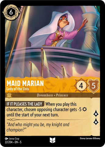 Image for Maid Marian - Lady of the Lists (22/204) [Shimmering Skies]