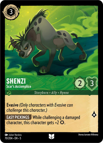 Image for Shenzi - Scar's Accomplice (70/204) - Disney Lorcana