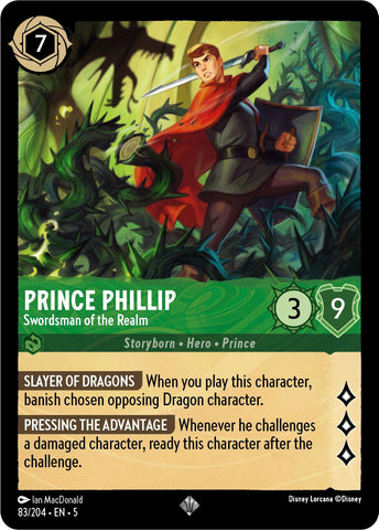 Image for Prince Phillip - Swordsman of the Realm (83/204) - Disney Lorcana
