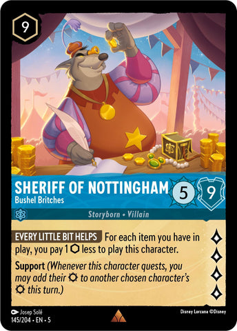 Image for Sheriff of Nottingham - Bushel Britches (145/204) - Disney Lorcana