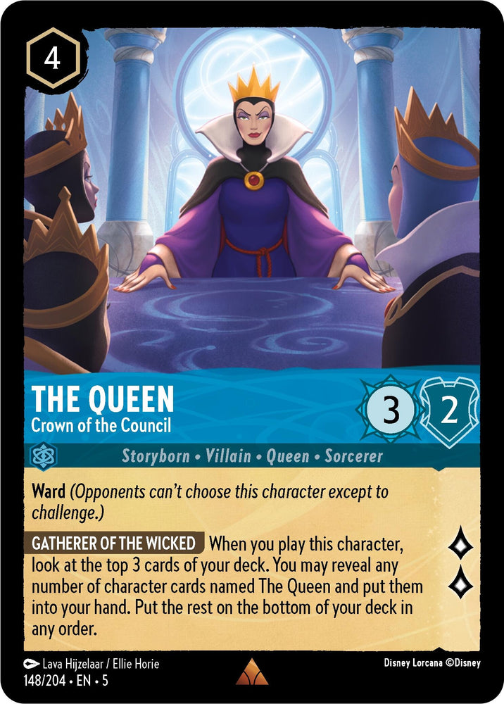 Image for The Queen - Crown of the Council (148/204) - Disney Lorcana