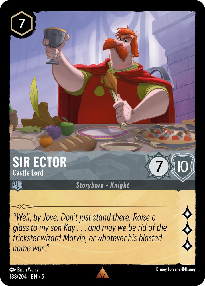 Image for Sir Ector - Castle Lord (188/204) - Disney Lorcana