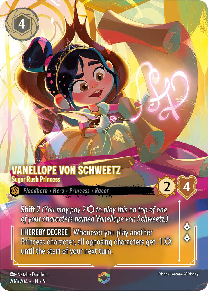 Image for Vanellope von Schweetz - Sugar Rush Princess (Enchanted) (206/204) - Disney Lorcana