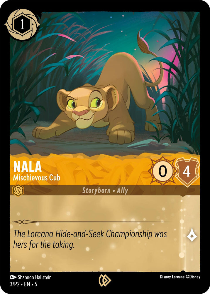 Image for Nala - Mischievous Cub (3) [Disney Lorcana Promo Cards]