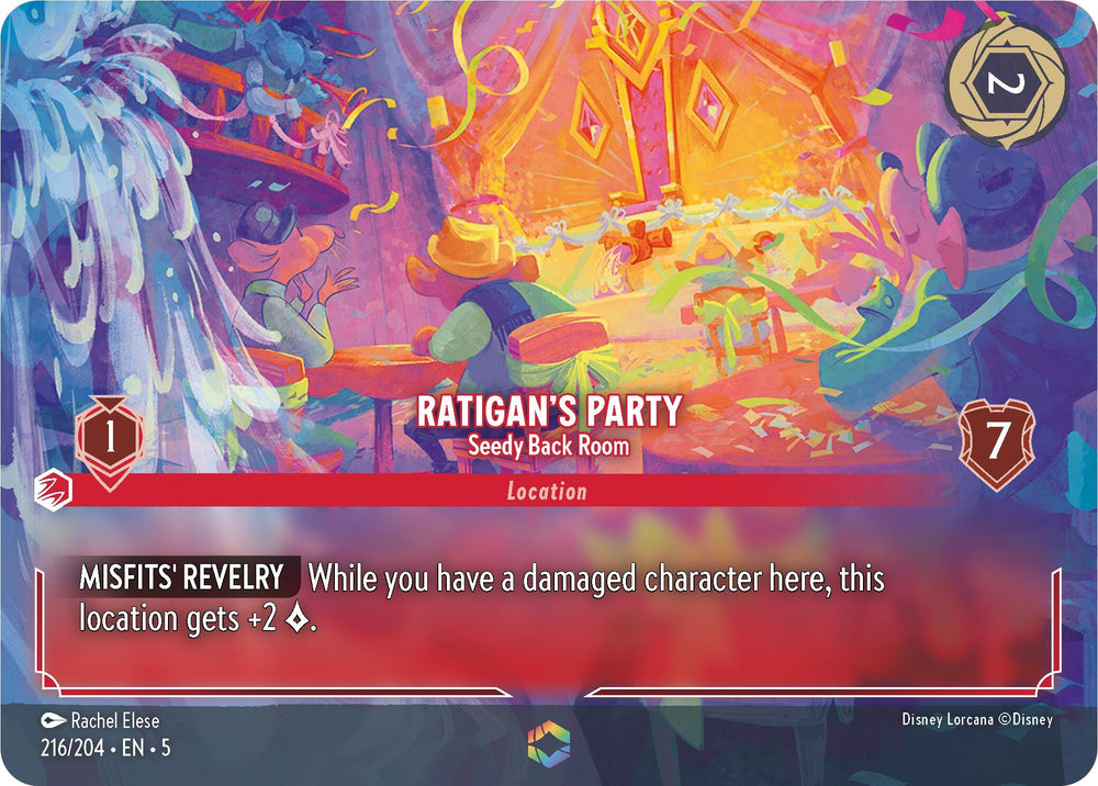 Image for Ratigan's Party - Seedy Back Room (Enchanted) (216/204) - Disney Lorcana