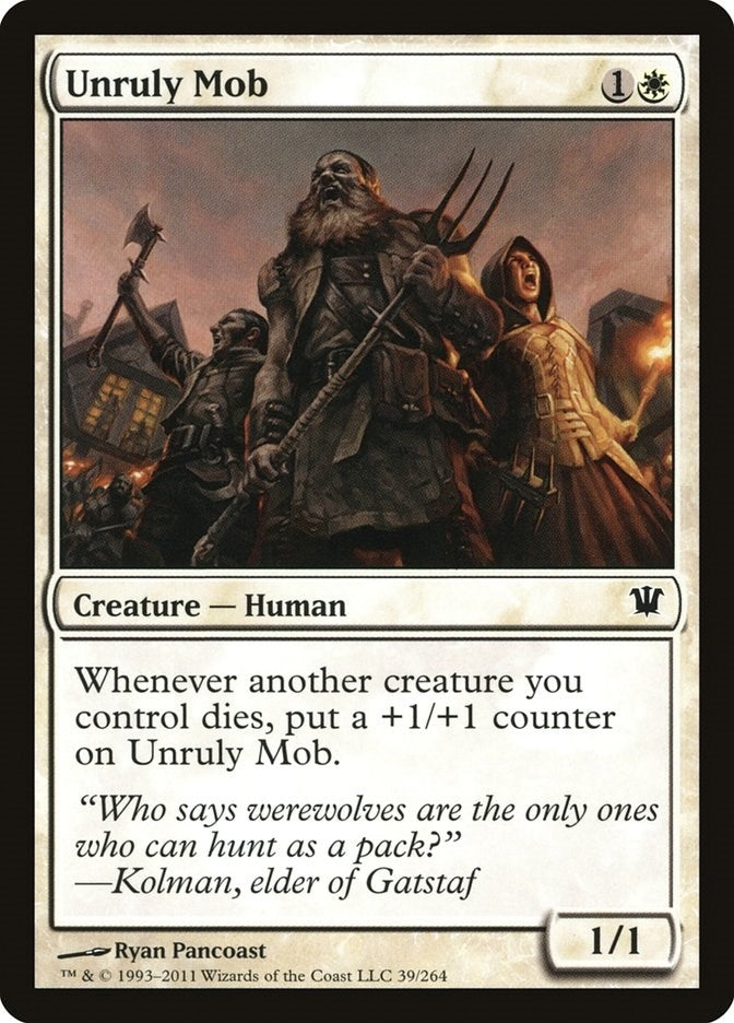 Image for Unruly Mob (39) [Innistrad]