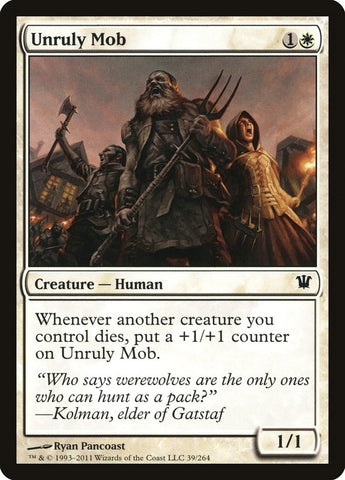 Image for Unruly Mob (39) [Innistrad]
