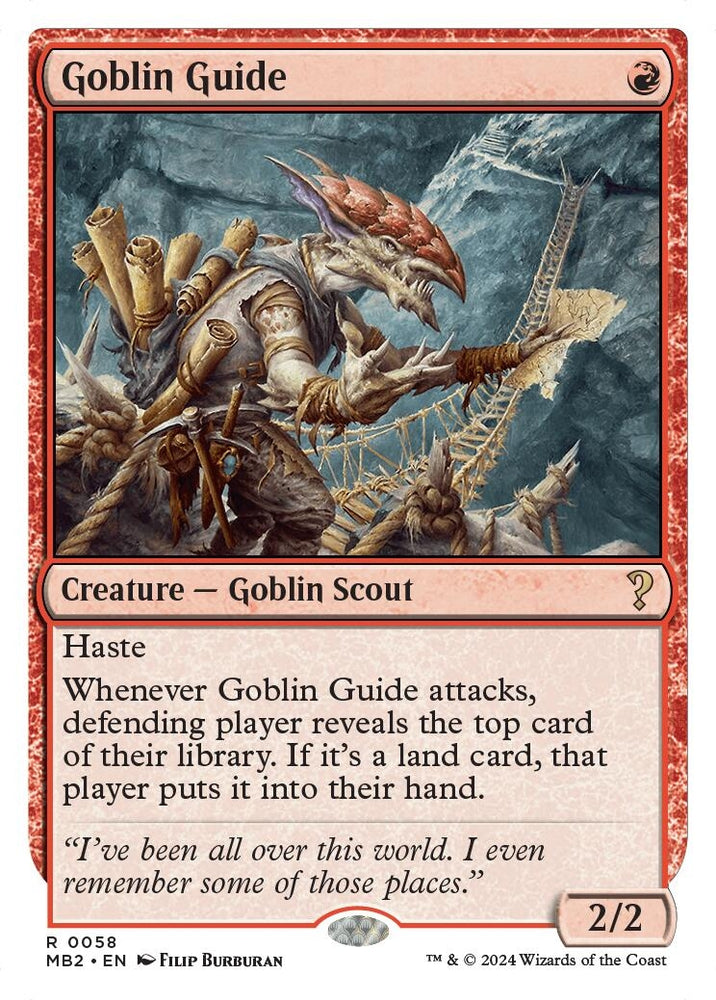 Image for Goblin Guide (White Border) (58) [Mystery Booster 2]