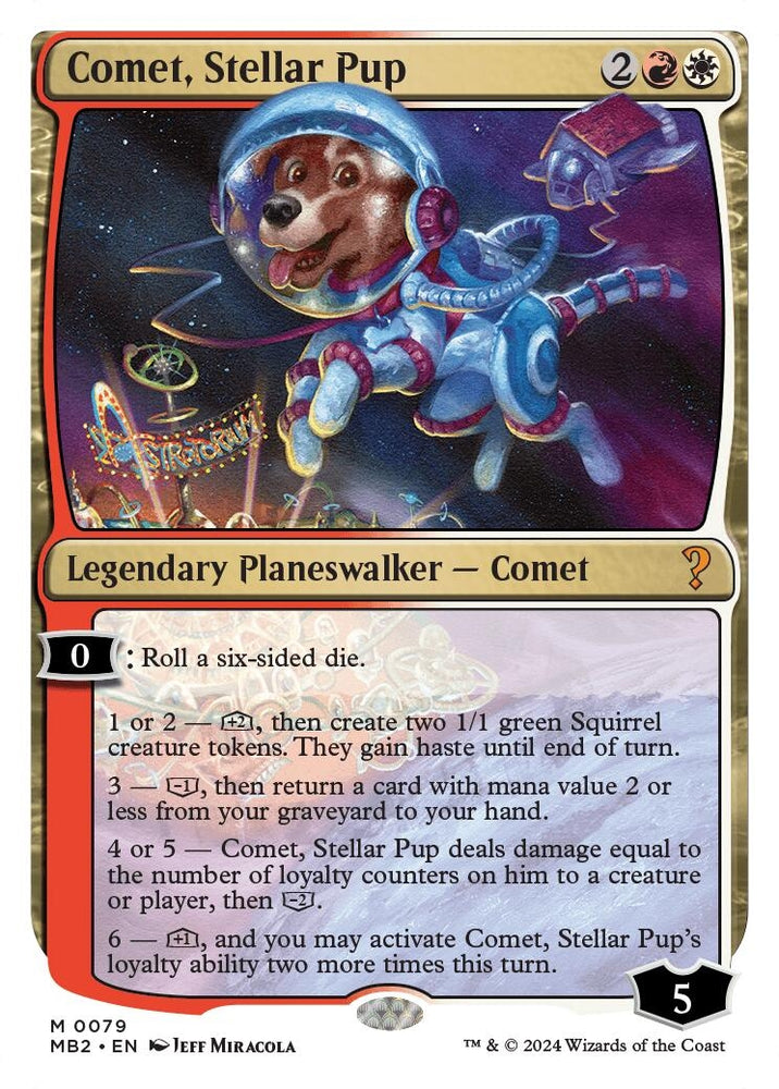 Image for Comet, Stellar Pup (White Border) (79) [Mystery Booster 2]