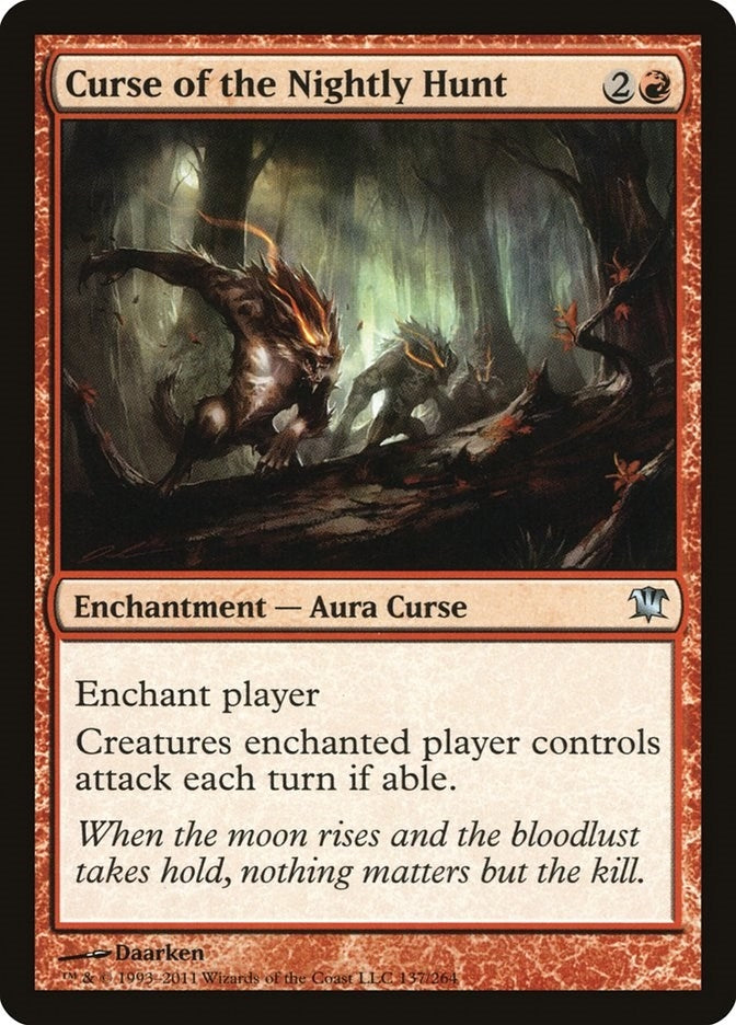 Image for Curse of the Nightly Hunt (137) [Innistrad]