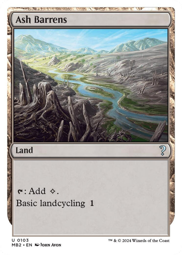 Image for Ash Barrens (White Border) (103) [Mystery Booster 2]