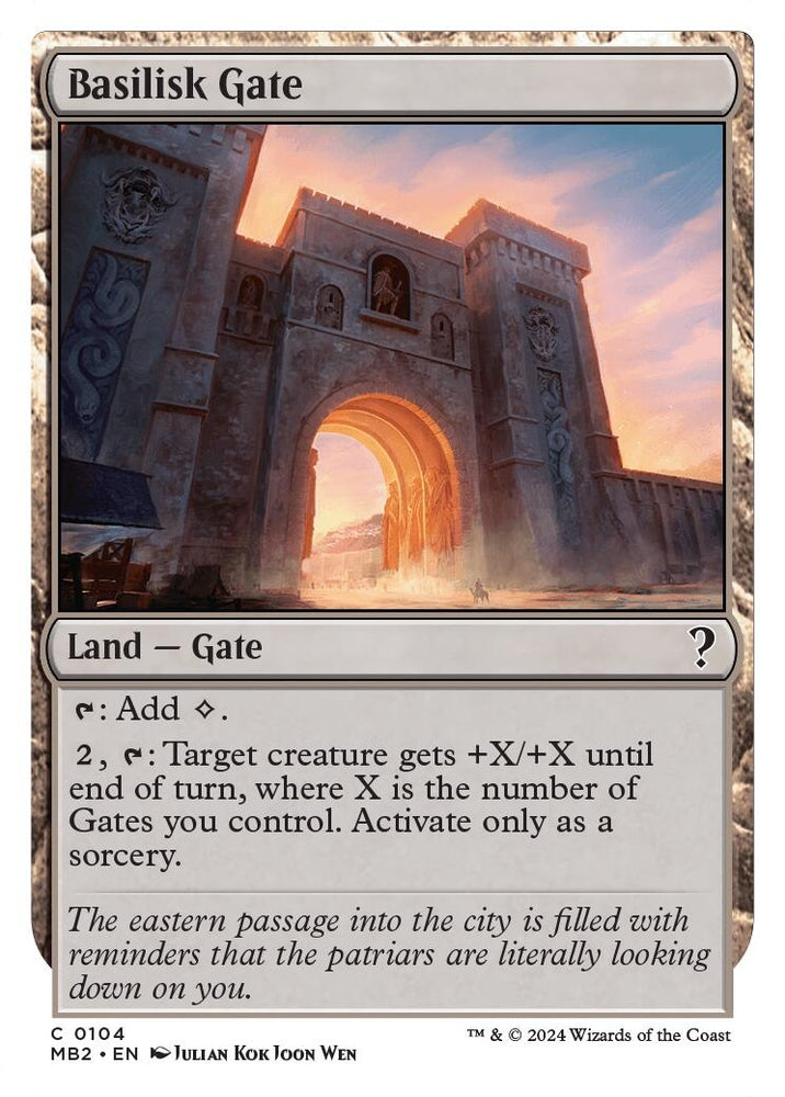Image for Basilisk Gate (White Border) (104) [Mystery Booster 2]