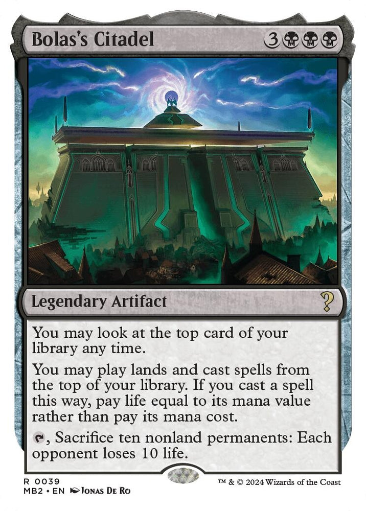 Image for Bolas's Citadel (White Border) (39) [Mystery Booster 2]