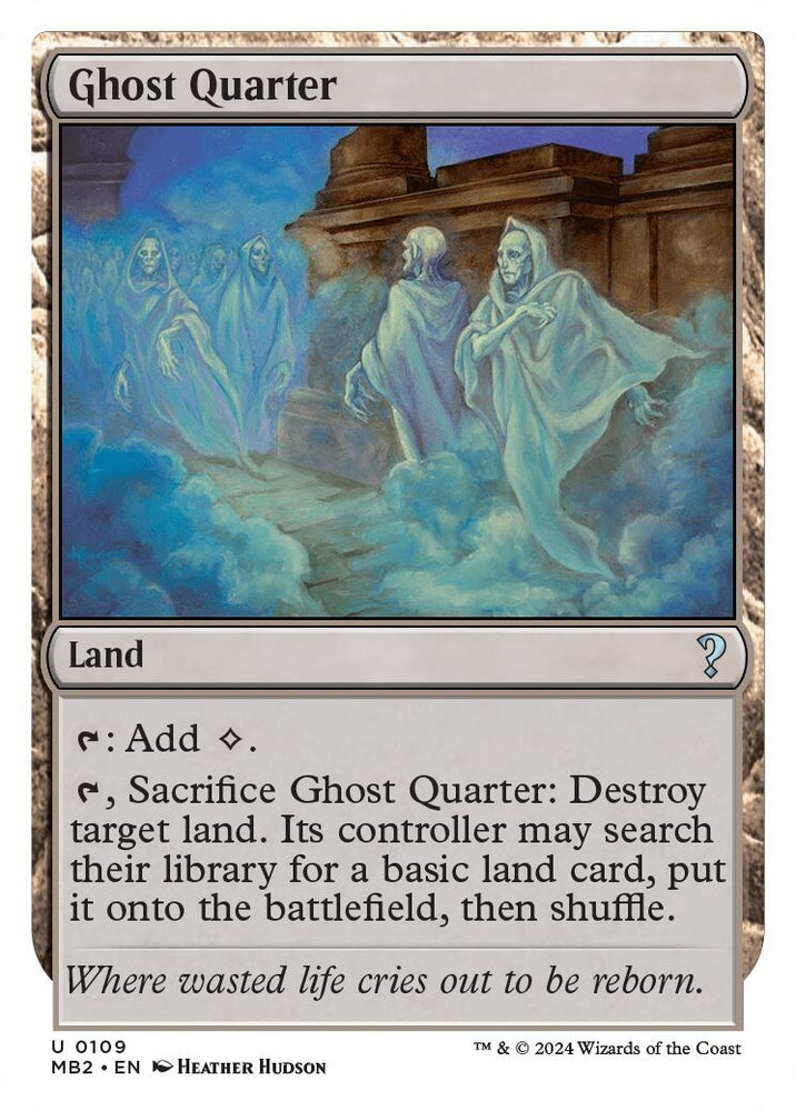 Image for Ghost Quarter (White Border) (109) [Mystery Booster 2]
