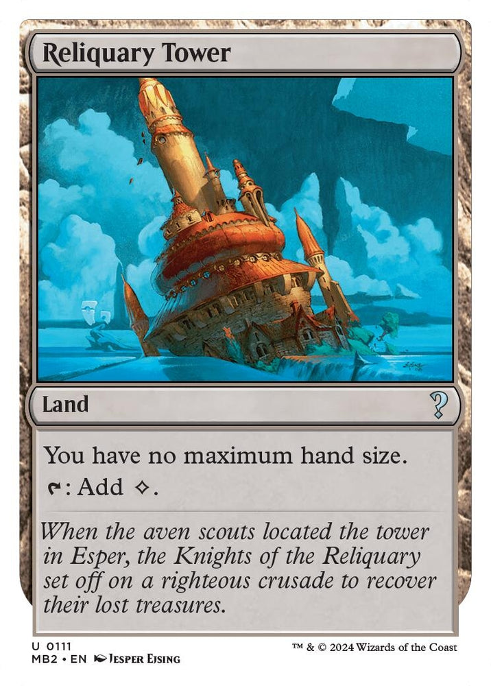 Image for Reliquary Tower (White Border) (111) [Mystery Booster 2]