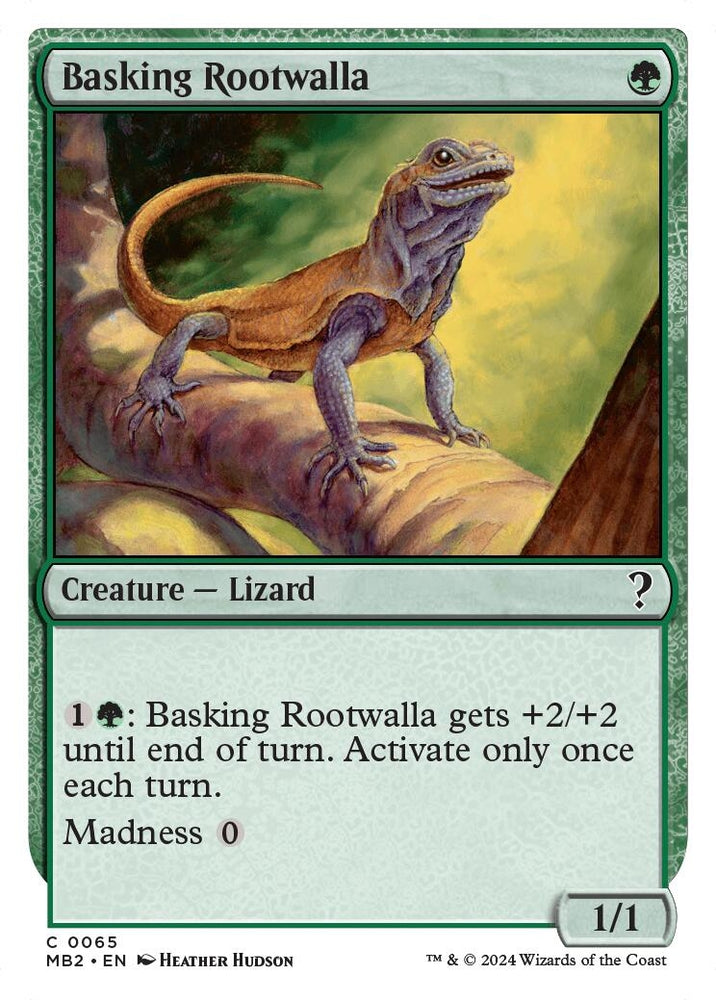 Image for Basking Rootwalla (White Border) (65) [Mystery Booster 2]
