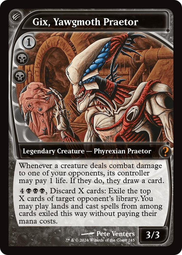 Image for Gix, Yawgmoth Praetor (Future Sight) (245) [Mystery Booster 2]