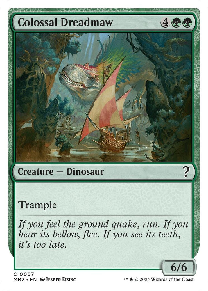 Image for Colossal Dreadmaw (White Border) (67) [Mystery Booster 2]