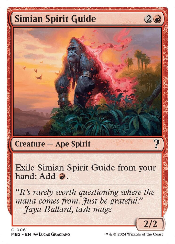 Image for Simian Spirit Guide (White Border) (61) [Mystery Booster 2]