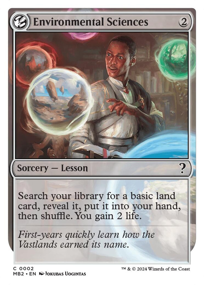 Image for Environmental Sciences (White Border) (2) [Mystery Booster 2]