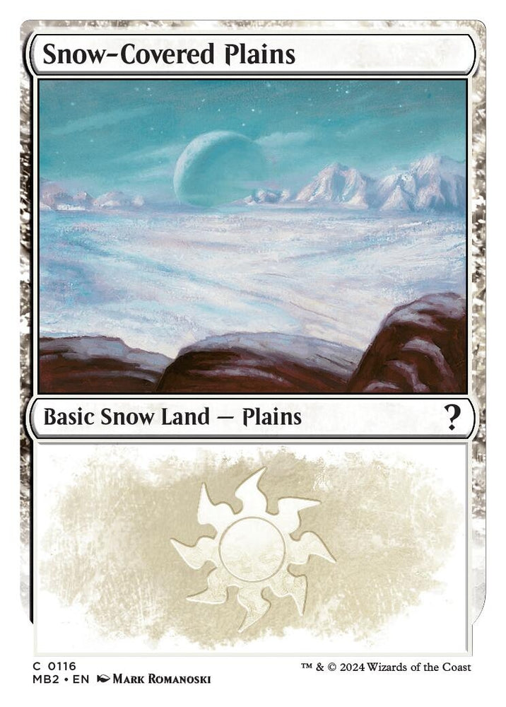 Image for Snow-Covered Plains (White Border) (116) [Mystery Booster 2]