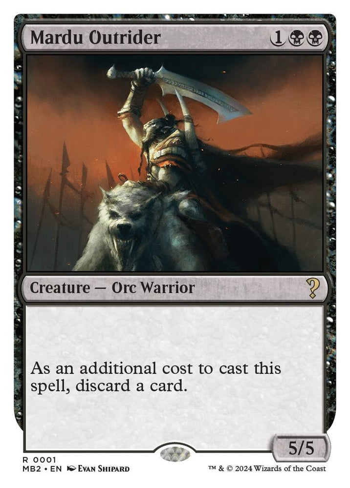 Image for Mardu Outrider (White Border) (1) [Mystery Booster 2]