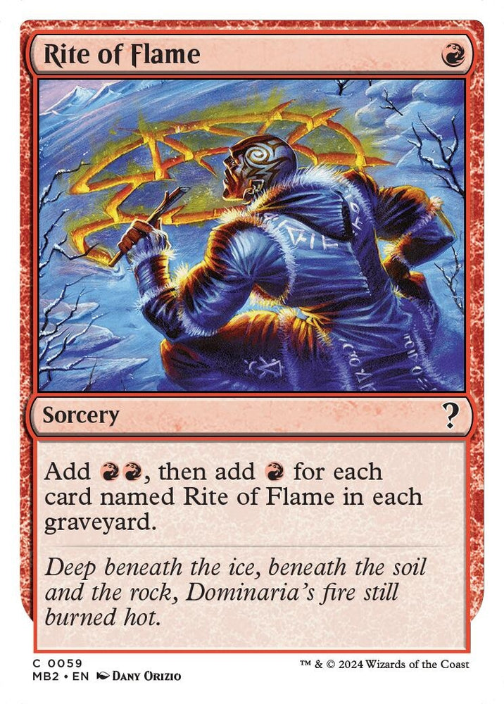 Image for Rite of Flame (White Border) (59) [Mystery Booster 2]