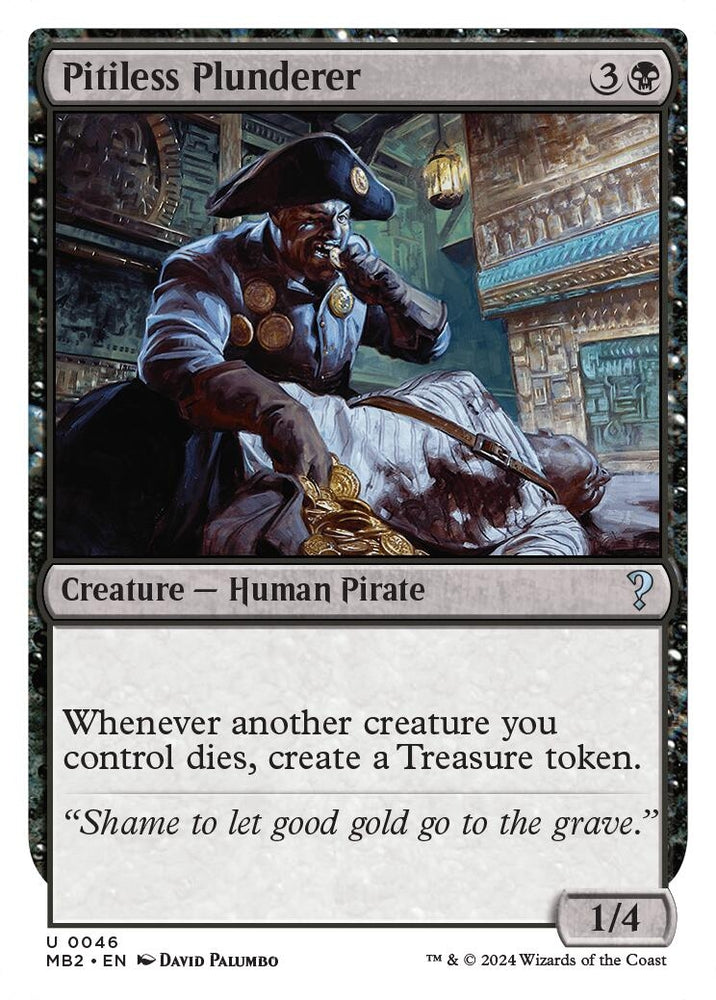 Image for Pitiless Plunderer (White Border) (46) [Mystery Booster 2]