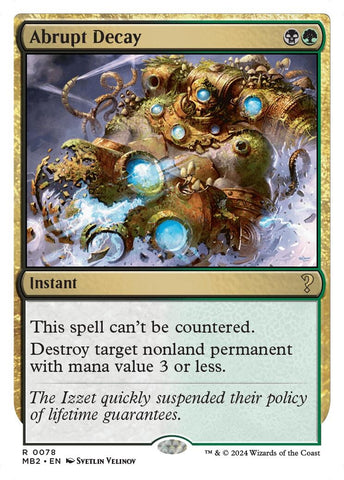 Image for Abrupt Decay (White Border) (78) [Mystery Booster 2]