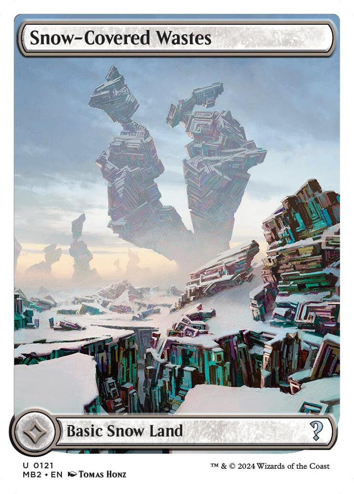Image for Snow-Covered Wastes (White Border) (121) [Mystery Booster 2]