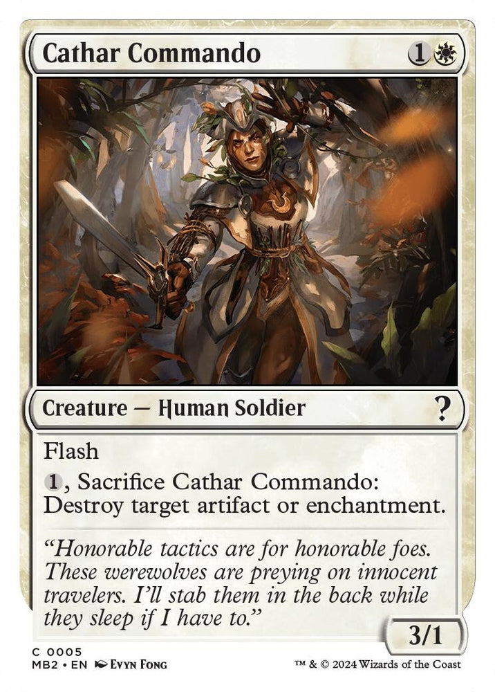 Image for Cathar Commando (White Border) (5) [Mystery Booster 2]