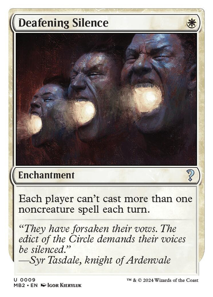 Image for Deafening Silence (White Border) (9) [Mystery Booster 2]
