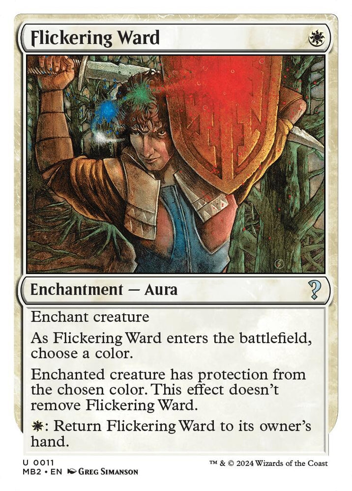 Image for Flickering Ward (White Border) (11) [Mystery Booster 2]